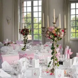 Tischdeko Opulent mit Leuchtern Tischdeko Opulent mit Leuchtern