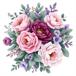 Blumenstrauss rundgebunden